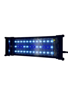 Nicrew LED Aquarium Light ZJL-40A Adjustable 11"-19" Efficient Long-Lasting LED